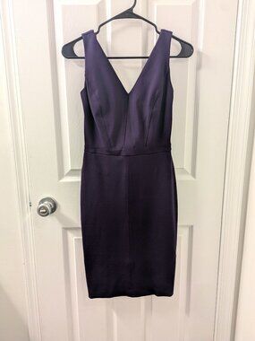 White House Black Market purple sleeveless sheath dress 00